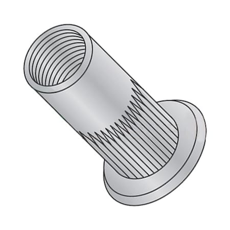 Rivet Nut, #8-32 Thread Size, 0.365 In Flange Dia., 0.445 L, Aluminum, 1000 PK